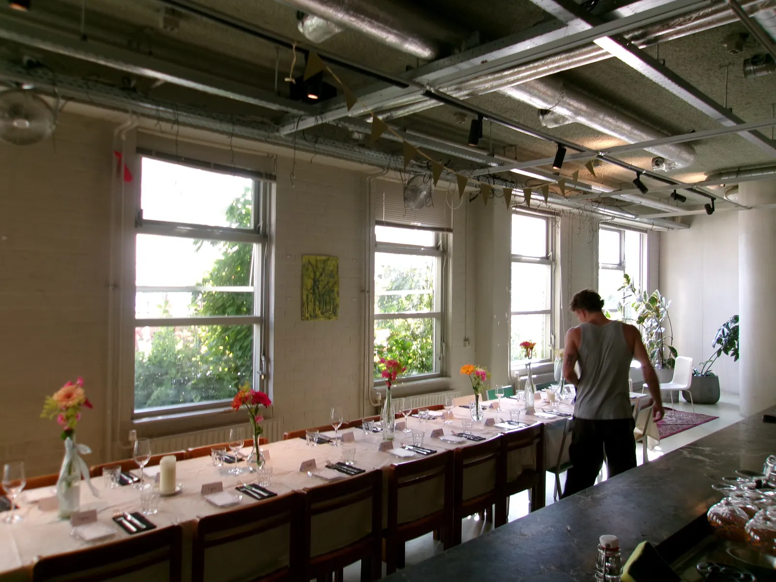 Long tables in daylight, Borisov Amsterdam