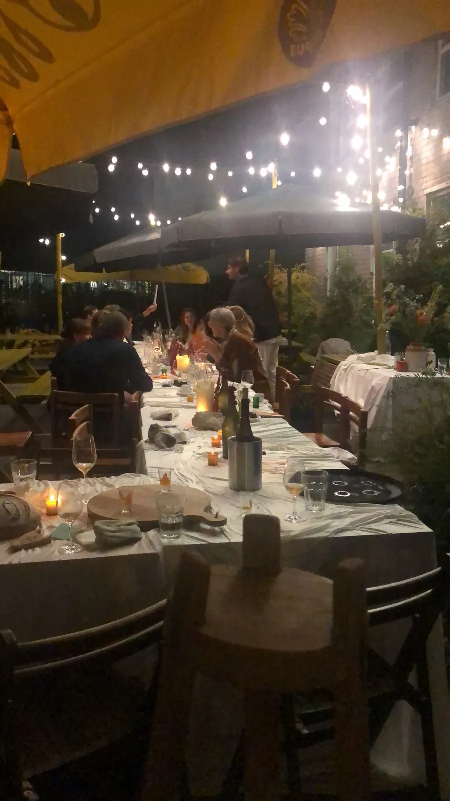 Het terras met kaarsen, Borisov Amsterdam
